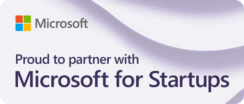 Banner of Micorosft for Startup hub program